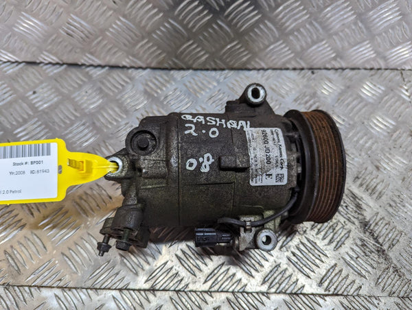 NISSAN QASHQAI 2008 AC Air Con Compressor 2.0 Petrol 06-14