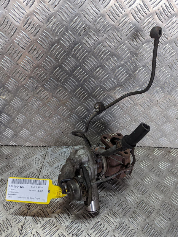 TOYOTA COROLLA - Turbocharger 2.0 Diesel 01-06